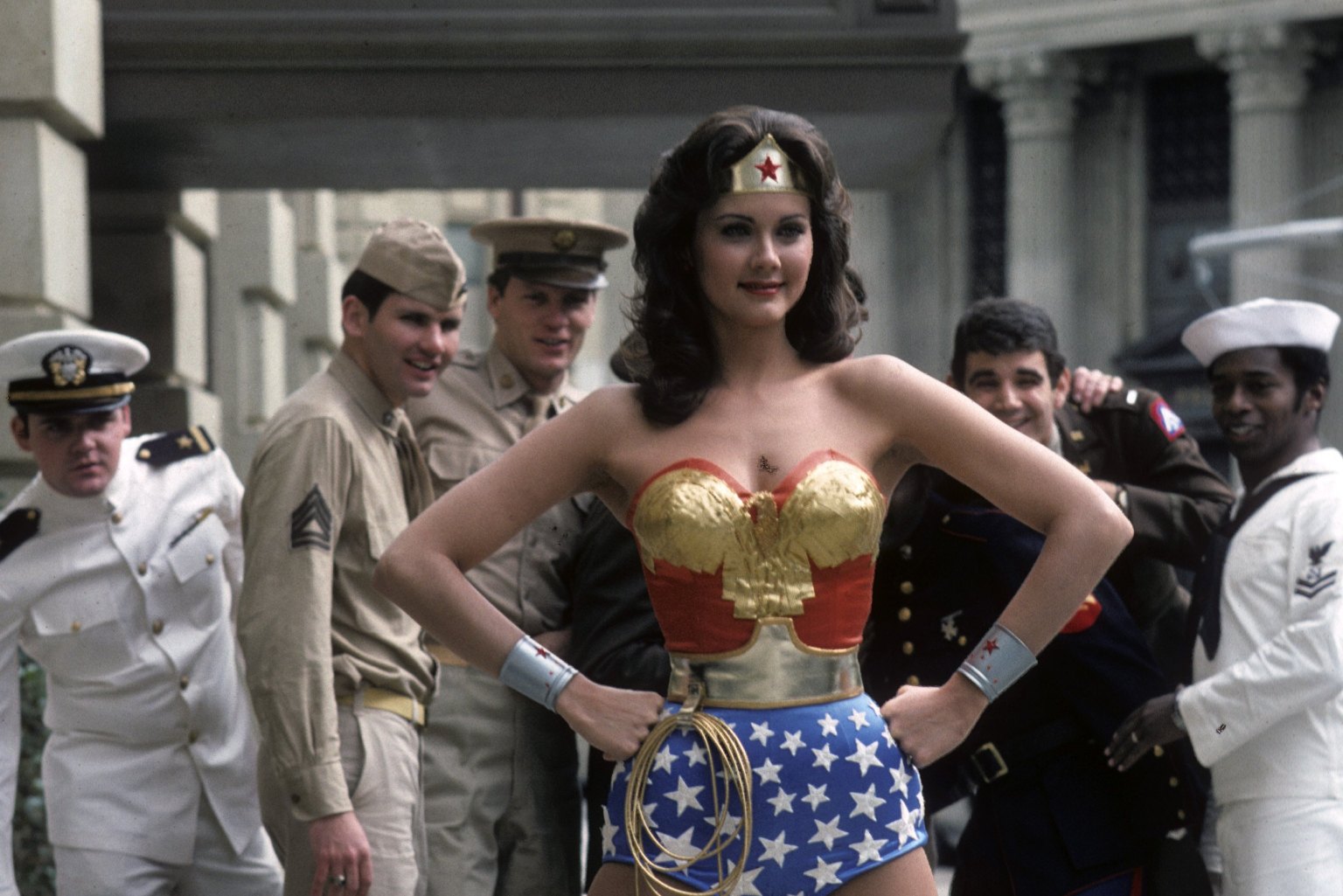 A Look Back at Lynda Carter's Insane Stuntwork on 'Wonder Woman'