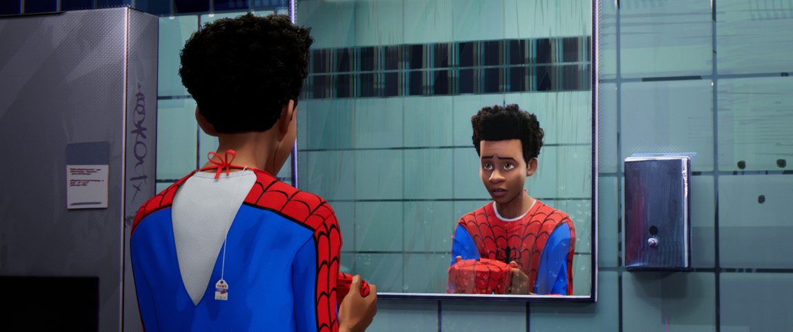 Image result for miles morales into the spider verse