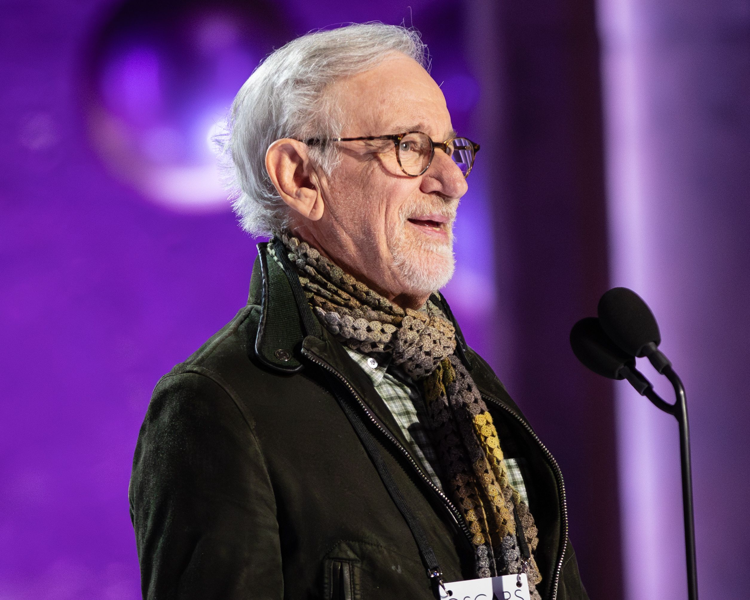 Steven Spielberg at the 2024 Oscars rehearsal