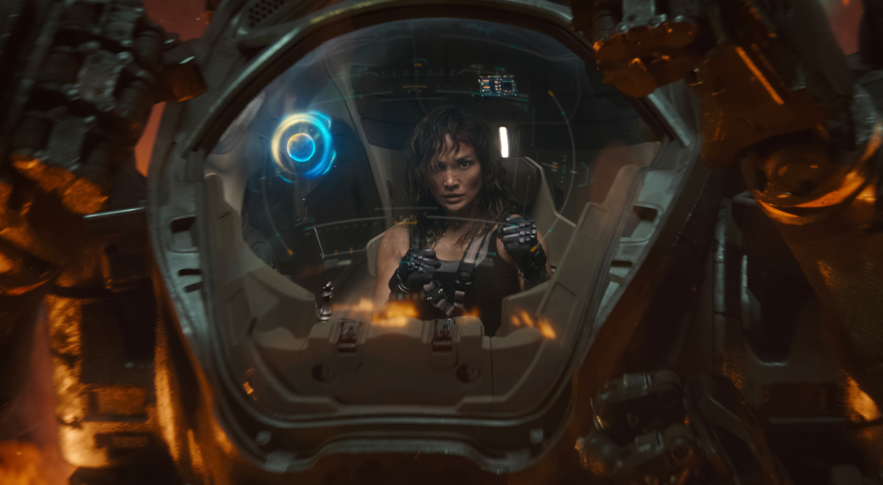 Atlas. Jennifer Lopez as Atlas. Cr. Courtesy of Netflix © 2024.