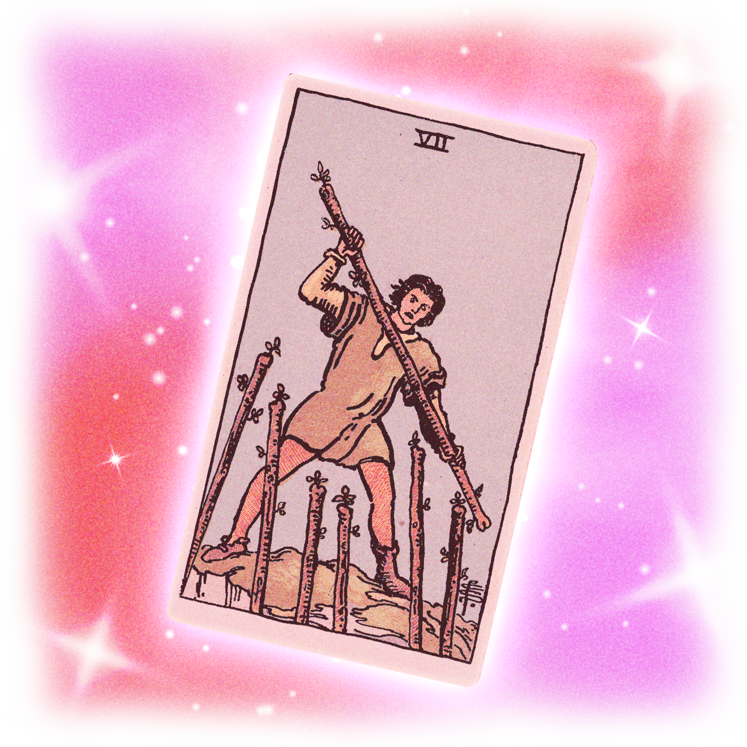 Seven of Wands tarot card