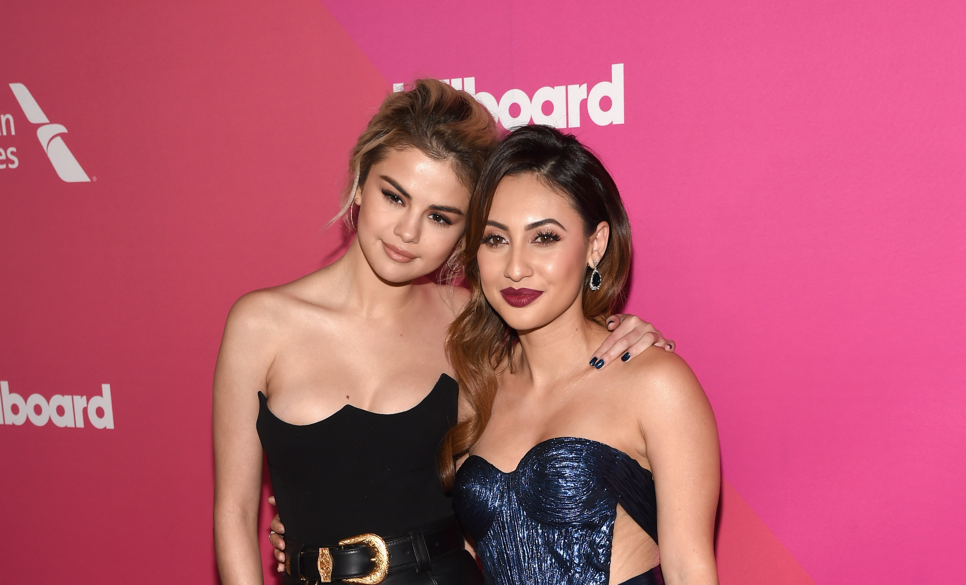 Honoree Selena Gomez and Francia Raisa attend Billboard Women In Music 2017 at The Ray Dolby Ballroom at Hollywood & Highland Center on November 30, 2017 in Hollywood, California. Photo by Michael Kovac/Getty Images for Billboard