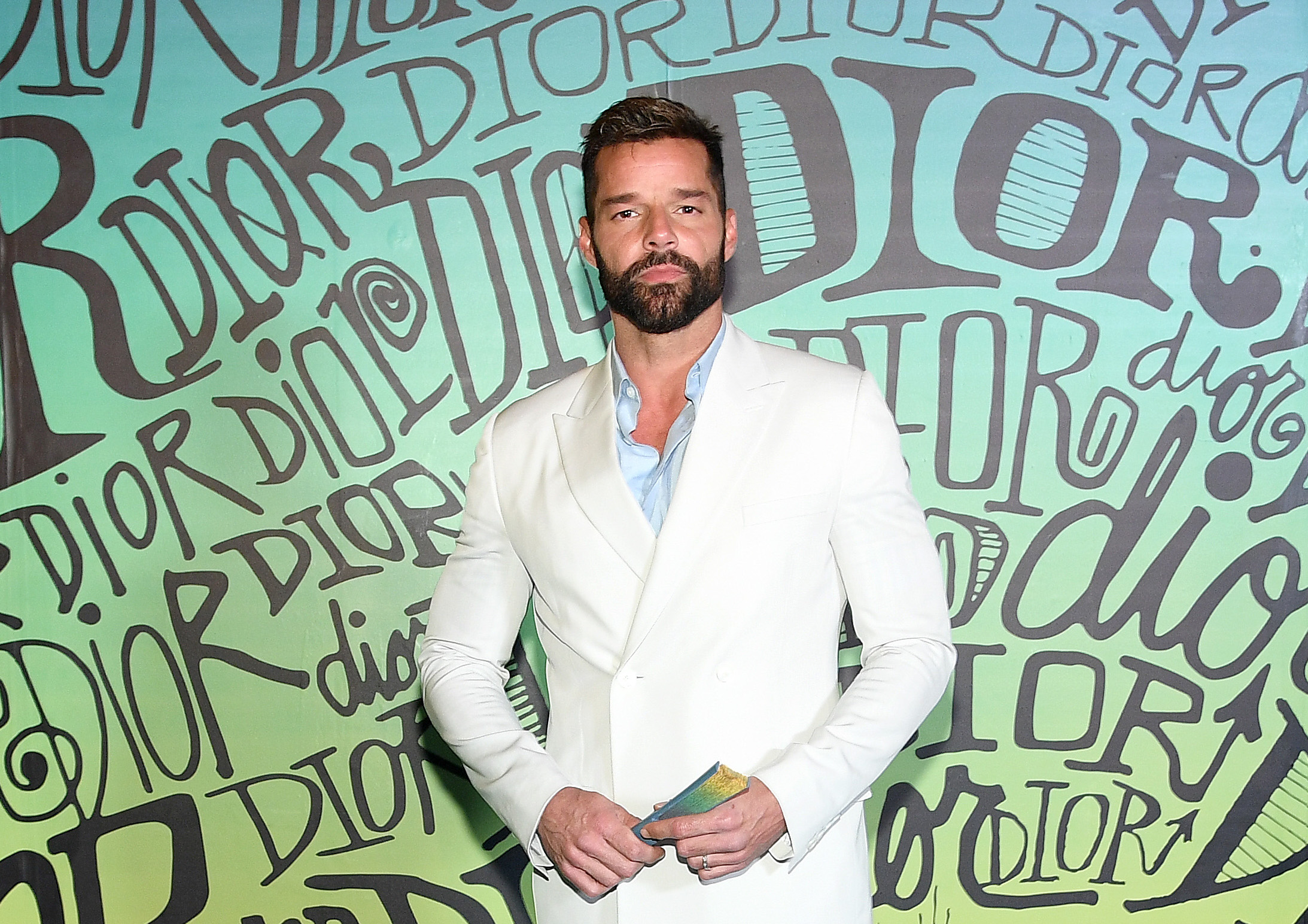 Ricky Martin attends the Dior Men's Fall 2020 Runway Show. Photo by Dimitrios Kambouris/Getty Images for Dior Men