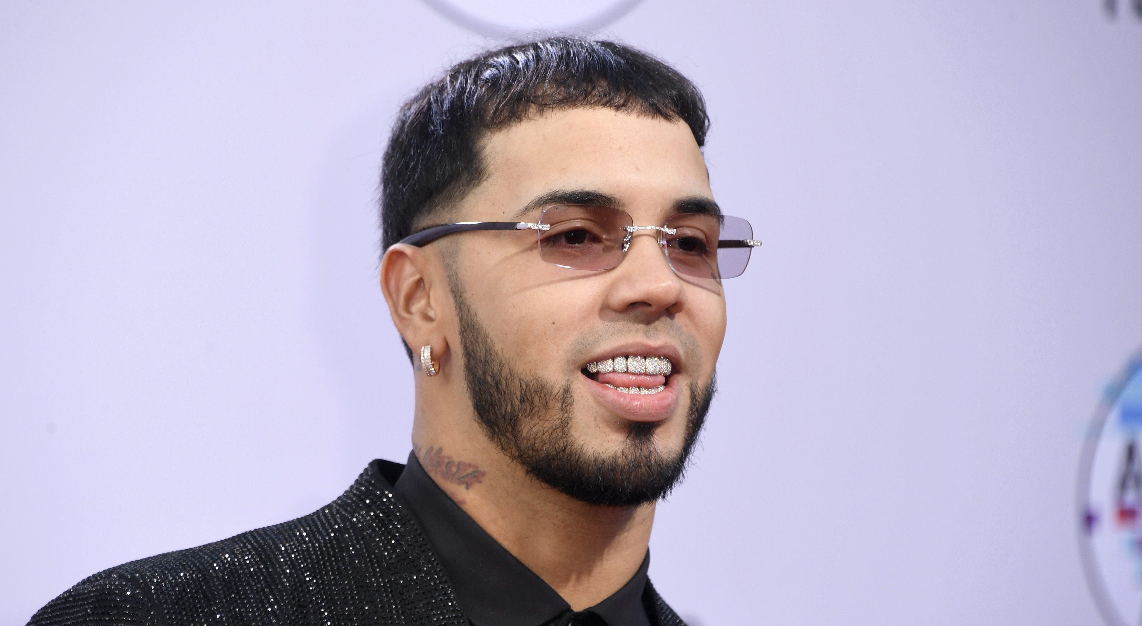 Anuel AA attends the 2019 Latin American Music Awards at Dolby Theatre. Photo by Frazer Harrison/Getty Images