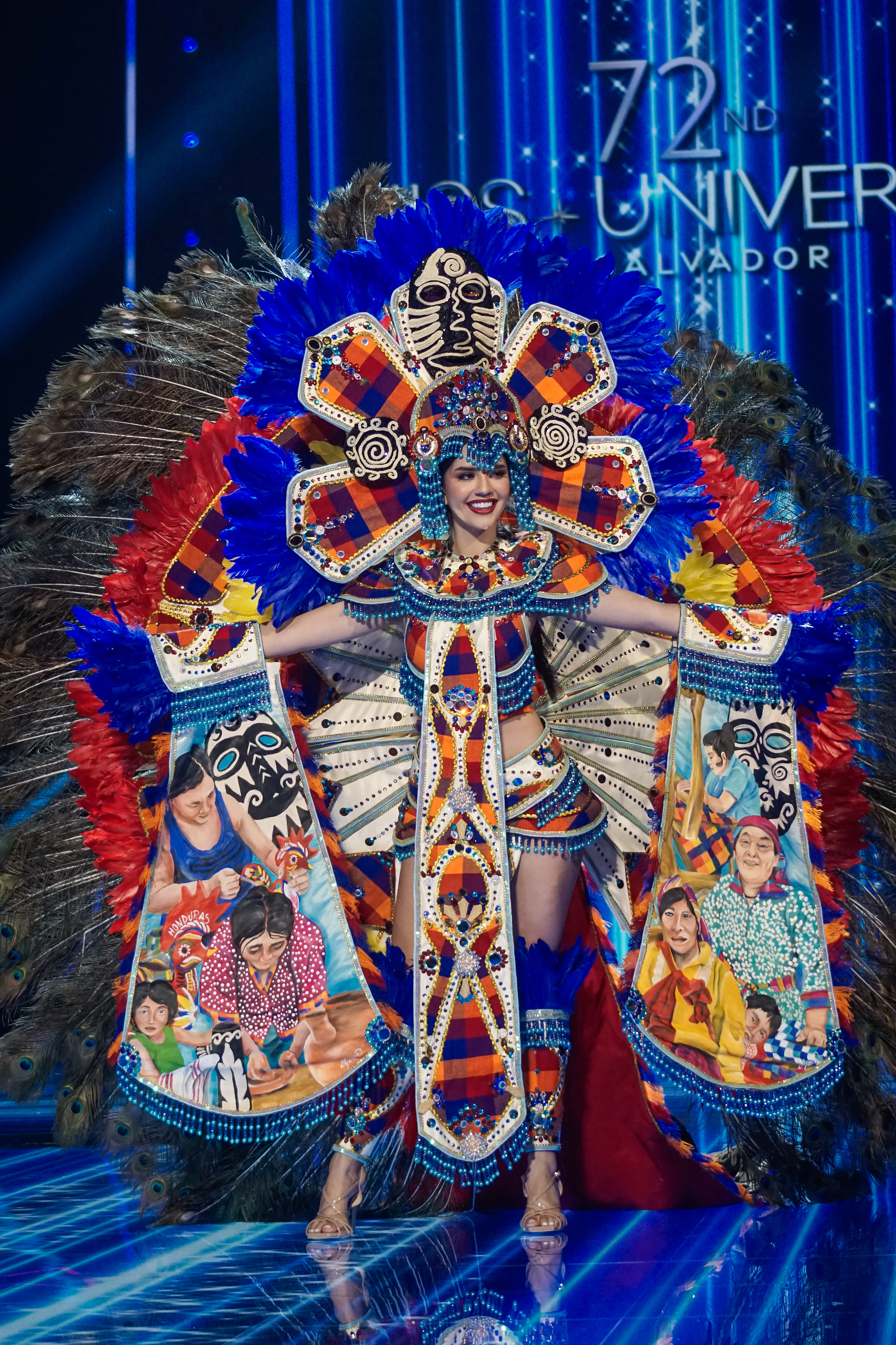 SAN SALVADOR, EL SALVADOR - NOVEMBER 16: Miss Honduras Zuheilyn Clemente during the 72nd Miss Universe Competition National Costume Show on November 16, 2023 in San Salvador, El Salvador. (Photo by Alex Peña/Getty Images)