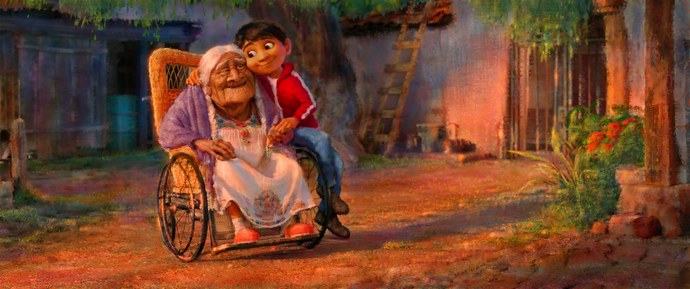 Coco grandma with Miguel Coco Film LE Pin Pins Disney Fantasy