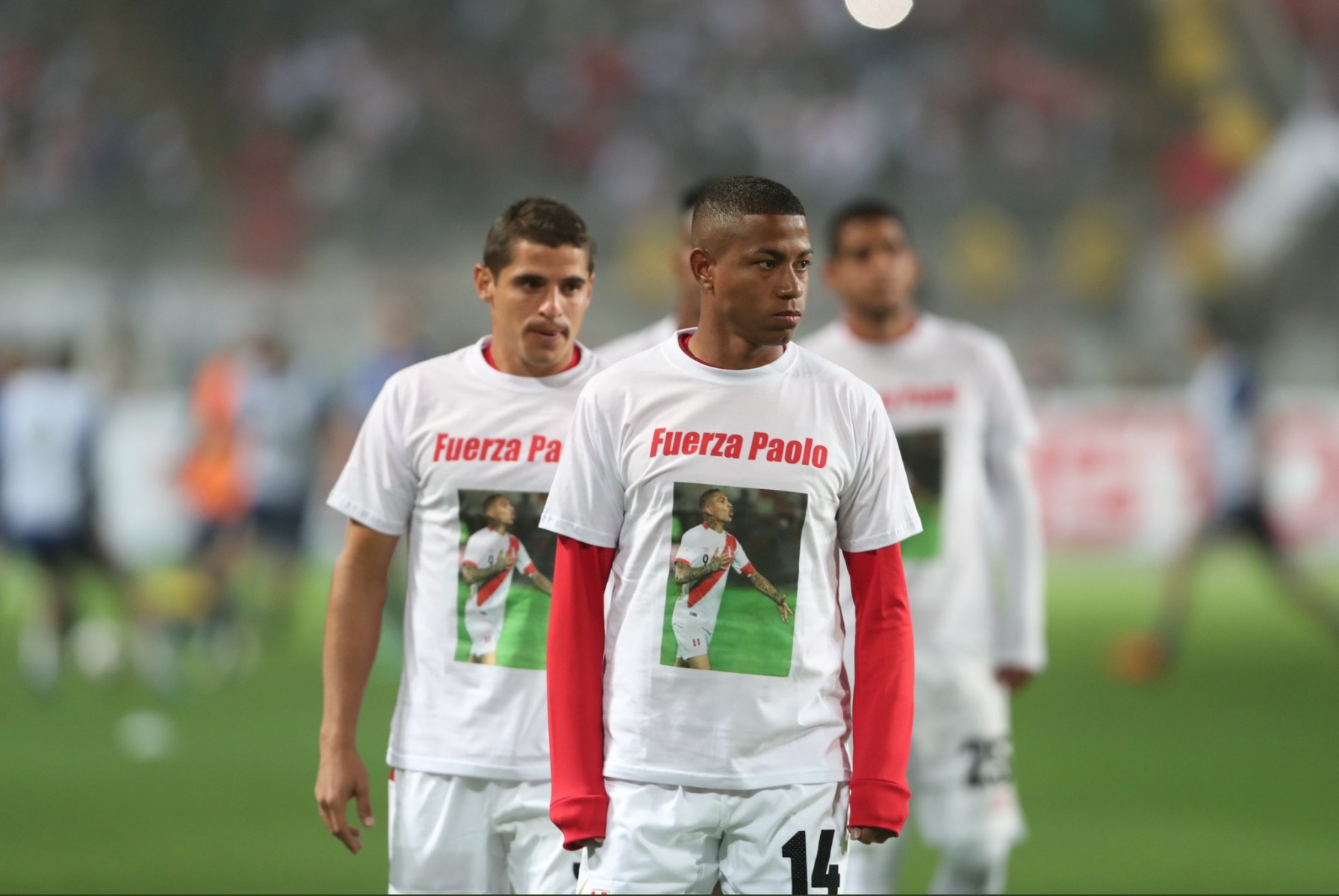 Peru's soccer stars' jerseys