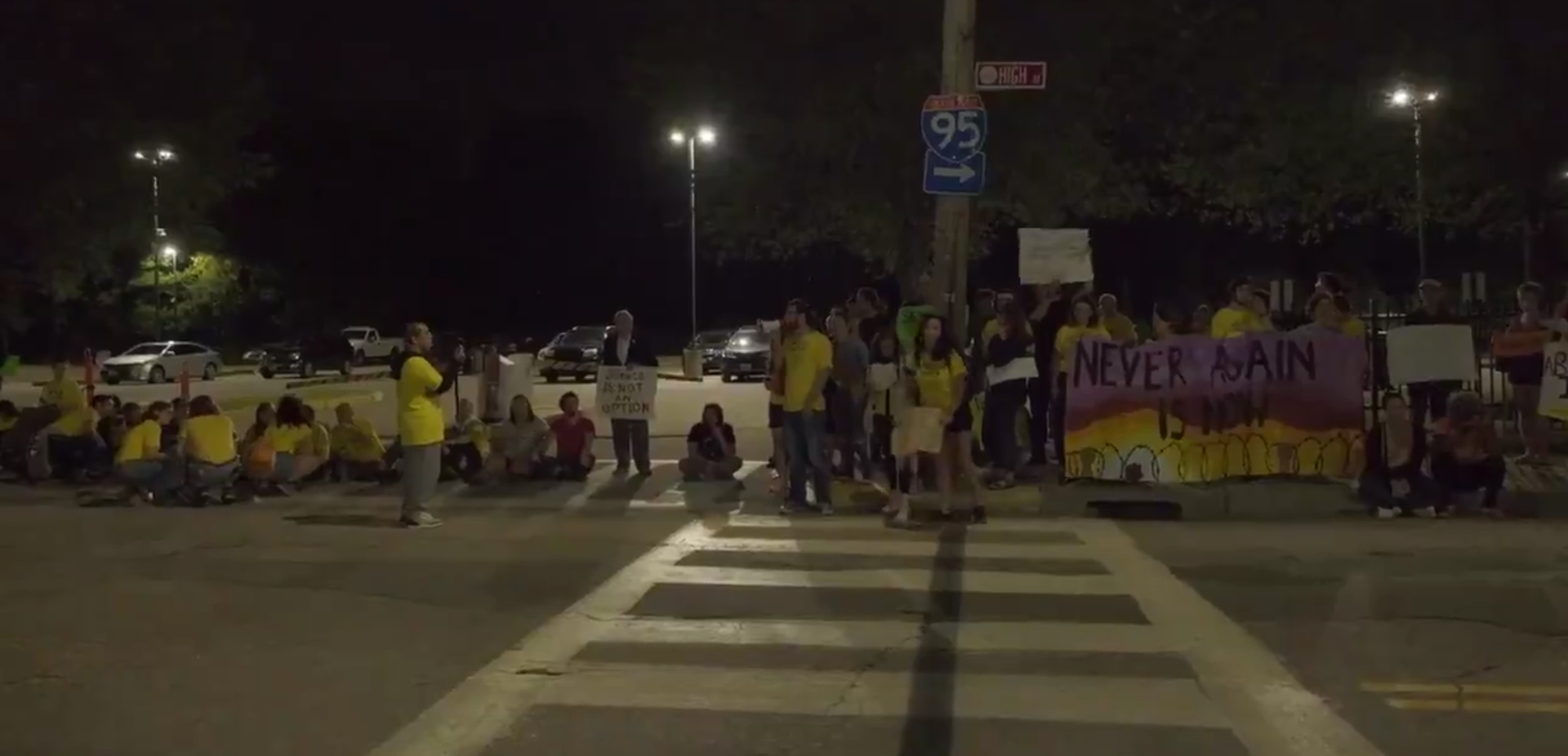 Central Falls Wyatt Detention Facility: Guard Drives Into ICE Protesters