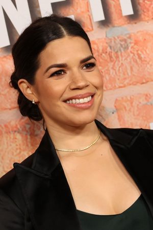 Actress America Ferrera attends the premiere of Netflix's "Gentefied" at Plaza de la Raza on February 20, 2020 in Los Angeles, California. Photo by JC Olivera/WireImage