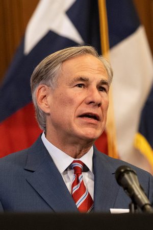Texas Governor Greg Abbott announces the reopening of more Texas businesses during the COVID-19 pandemic at a press conference at the Texas State Capitol in Austin on Monday, May 18, 2020. Photo by Lynda M. Gonzalez-Pool/Getty Images