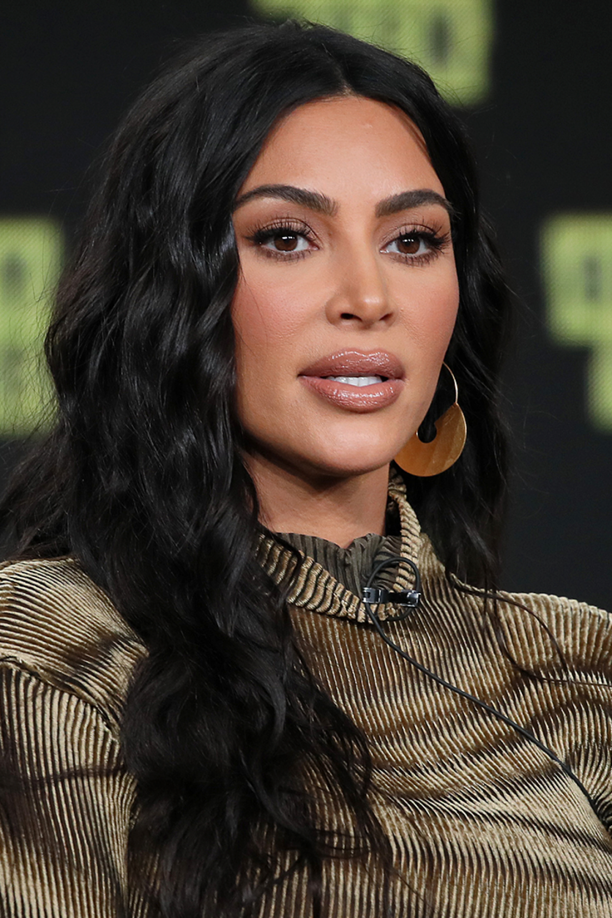 Kim Kardashian West of 'The Justice Project' speaks onstage during the 2020 Winter TCA Tour Day 12 at The Langham Huntington, Pasadena on January 18, 2020 in Pasadena, California. Photo by David Livingston/Getty Images