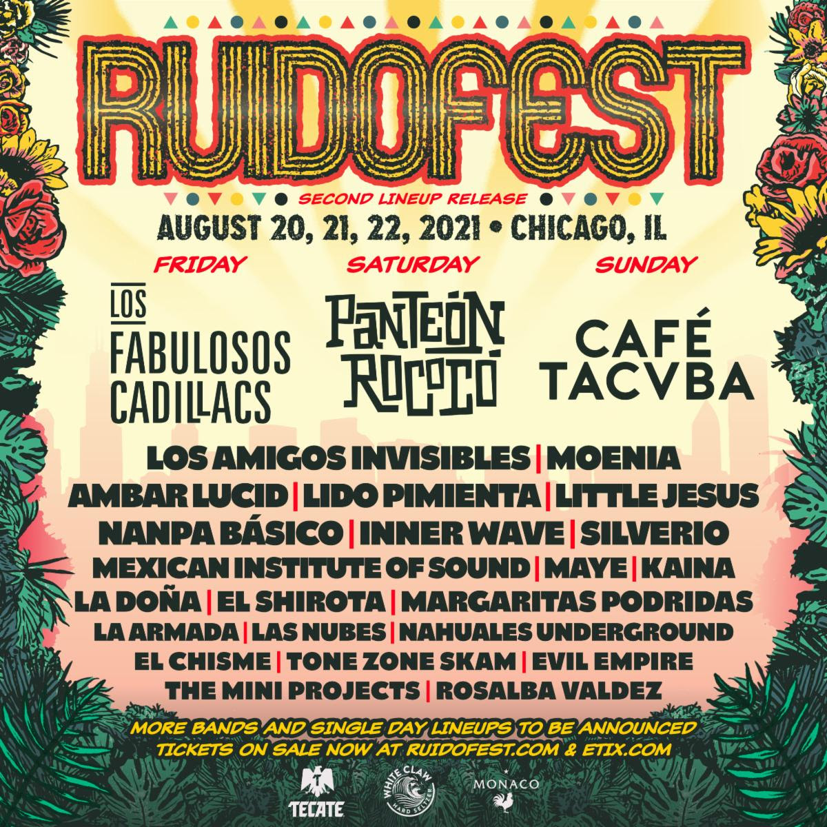 Ruido Fest Lineup: Café Tacvba, Lido Pimienta, Ambar Lucid