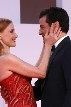 Jessica Chastain and Oscar Isaac and Venice Film Festival for "Scenes from a Marriage."