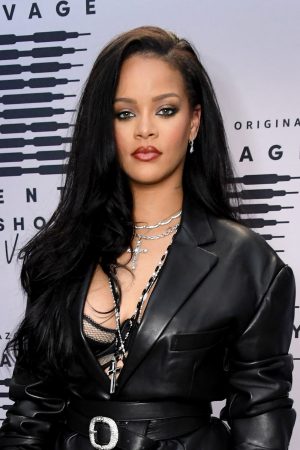 In this image released on October 1, Rihanna attends the second press day for Rihanna's Savage X Fenty Show Vol. 2 presented by Amazon Prime Video at the Los Angeles Convention Center in Los Angeles, California; and broadcast on October 2, 2020.