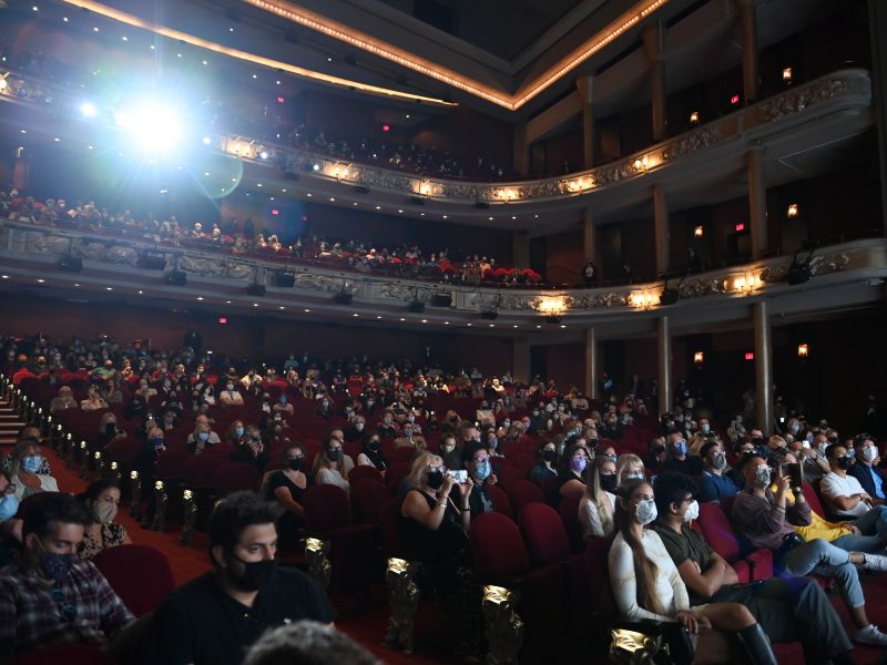TORONTO, ONTARIO - SEPTEMBER 10: A general view of the audience during Netflix's 'Power Of The Dog' screening during the Toronto International Film Festival at the Princess of Wales Theatre on September 10, 2021 in Toronto, Ontario.