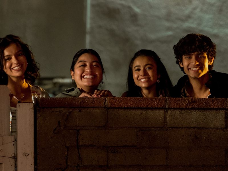 ON MY BLOCK (L to R) Bryana Salaz, Keyla Monterroso Mejia, Ciara Riley Wilson, and Shiv Pai in episode 410 of ON MY BLOCK