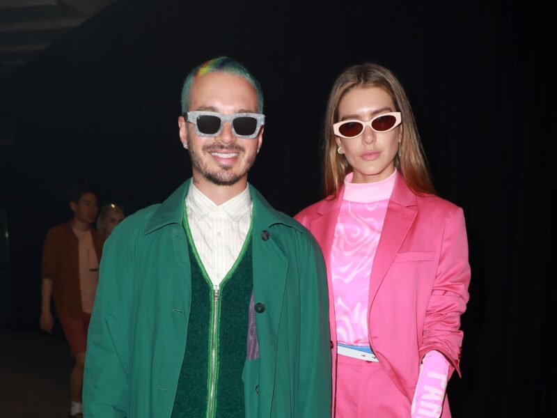 PARIS, FRANCE - JUNE 23: J Balvin and Valentina Ferrer attend the Kenzo Spring Summer 2020 show as part of Paris Fashion Week on June 23, 2019 in Paris, France.