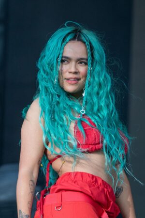 Karol G_AUSTIN, TEXAS - OCTOBER 10: Singer-songwriter Karol G performs onstage during weekend two, day three of Austin City Limits Music Festival at Zilker Park on October 10, 2021 in Austin, Texas.