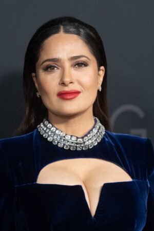 NEW YORK, NEW YORK - NOVEMBER 16: Salma Hayek attends the "House Of Gucci" New York Premiere at Jazz at Lincoln Center on November 16, 2021 in New York City.