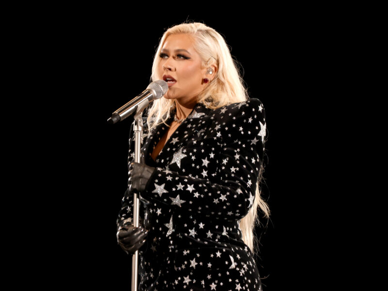 INGLEWOOD, CALIFORNIA - DECEMBER 01: Christina Aguilera performs onstage during the AHF World AIDS Day 2021 concert at The Forum on December 01, 2021 in Inglewood, California. AIDS Healthcare Foundation's (AHF) free, sold-out concert marks World AIDS Day and AHF's 35th anniversary at a star-studded event. AHF's 