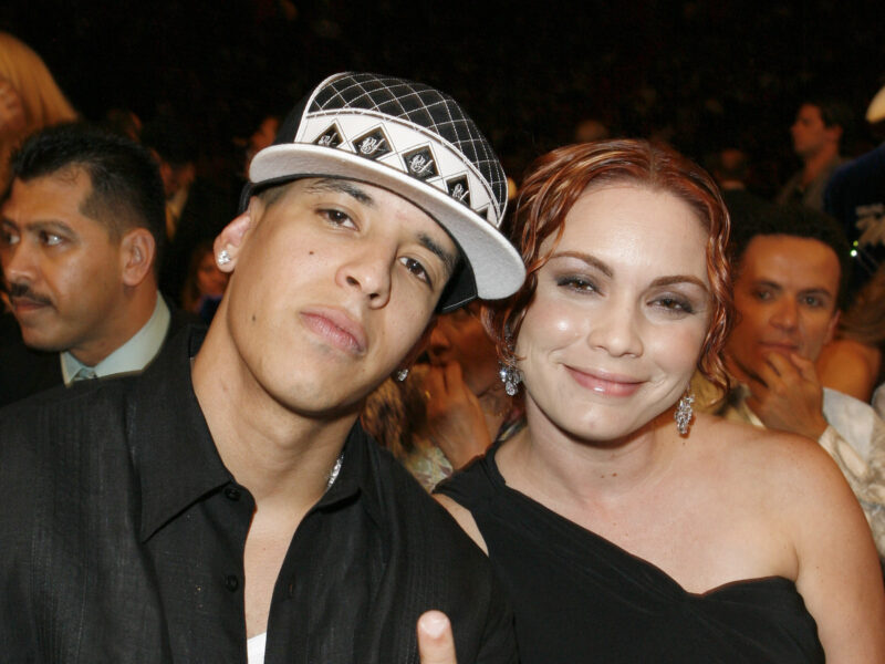 Daddy Yankee and wife Mireddys during Premio Lo Nuestro a la Musica Latina 2007 - Show at American Airlines Arena in Miami, Florida, United States.