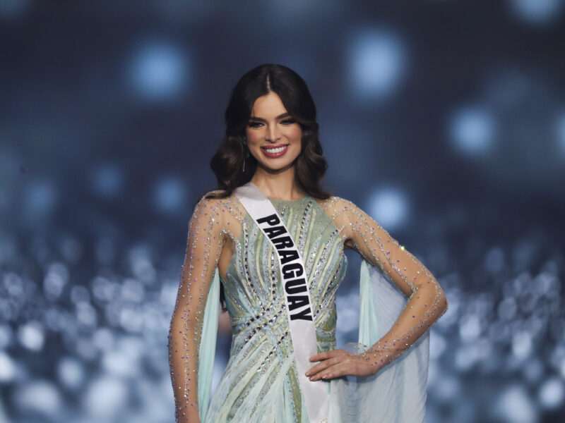 13 December 2021, Israel, Eilat: Miss Paraguay, Nadia Ferreira, competes during the 70th Miss Universe beauty pageant in Israel's southern Red Sea coastal city of Eilat. Photo: Ilia Yefimovich/dpa