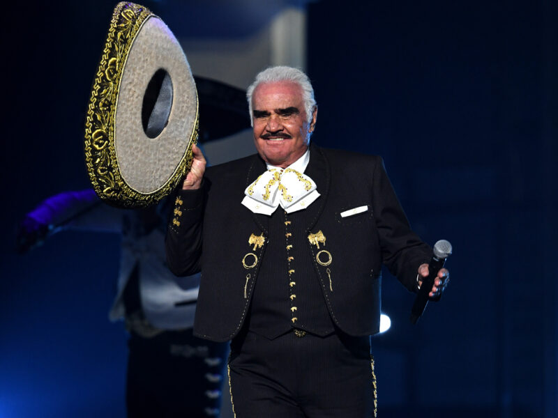 LAS VEGAS, NEVADA - NOVEMBER 14: Vicente Fernández performs onstage during the 20th annual Latin GRAMMY Awards at MGM Grand Garden Arena on November 14, 2019 in Las Vegas, Nevada.