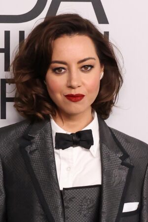 Aubrey Plaza attends the 2021 CFDA Awards at The Seagram Building on November 10, 2021 in New York City. (Photo by Taylor Hill/FilmMagic)