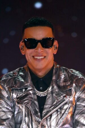 Puerto Rican native Daddy Yankee performs on Dick Clark’s New Year’s Rockin’ Eve with Ryan Seacrest 2022 during the show’s first ever Spanish countdown, from Distrito T-Mobile in San Juan, Puerto Rico.