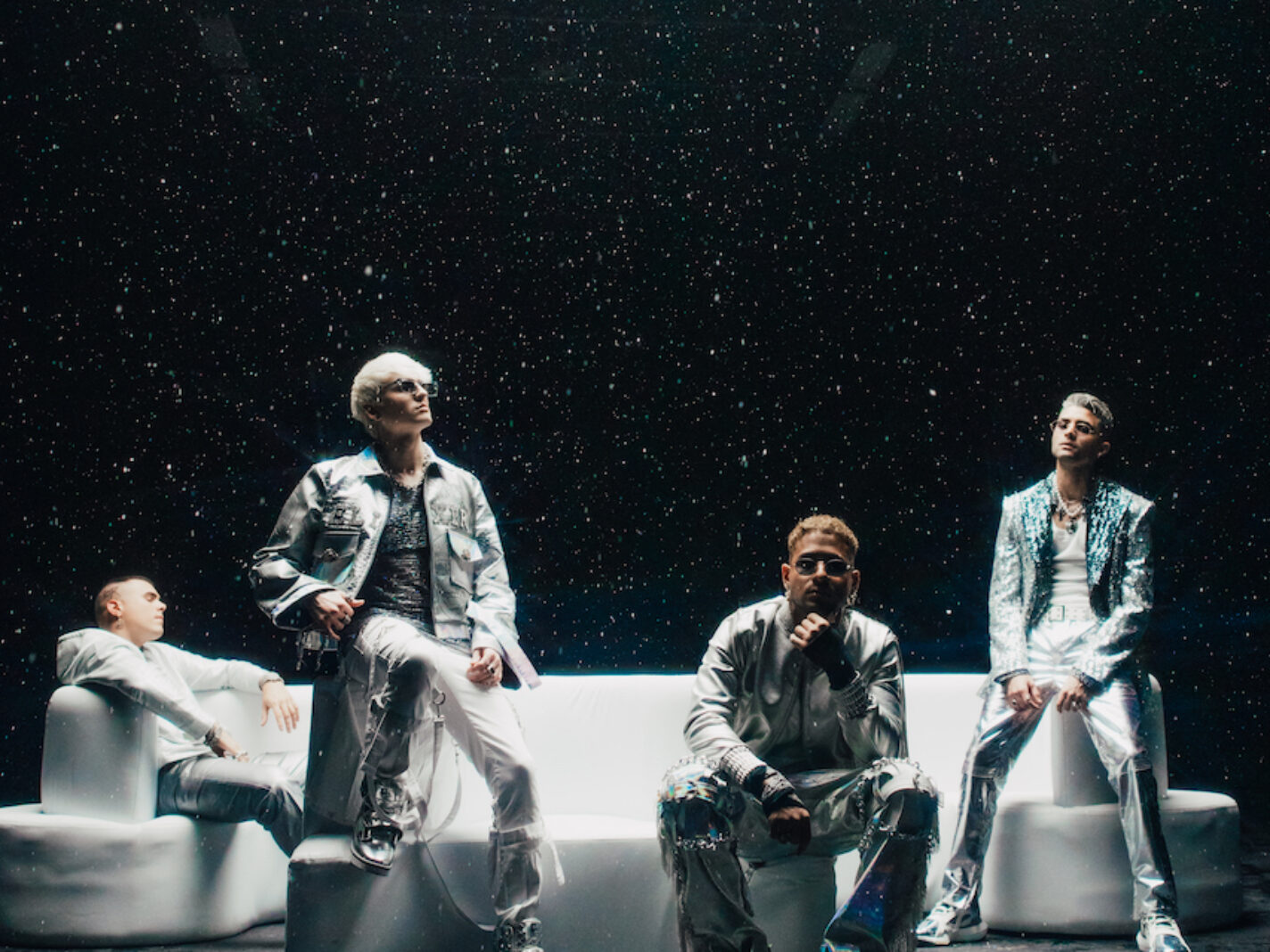 WATCH: CNCO Returns With Retro-Futuristic Banger 'Party, Humo, y Alcohol'