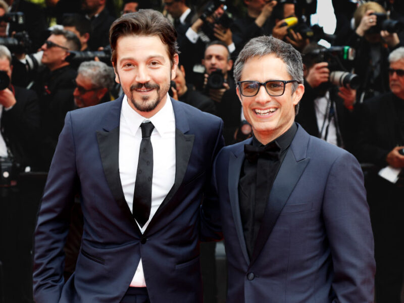 CANNES, FRANCE - MAY 21: (EDITORS NOTE: Image has been digitally retouched) Diego Luna and Gael Garcia Bernal photographed at the premiere red carpet for 'Once Upon A Time In Hollywood' during the 72nd Cannes Film Festival at the Palais des Festivals on May 21, 2019 in Cannes, France. (Photo by Kurt Krieger/Corbis via Getty Images)