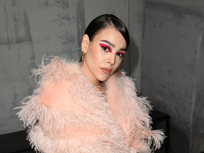 MILAN, ITALY - FEBRUARY 23: Danna Paola attends the Fendi Fashion Show on February 23, 2022 in Milan, Italy. (Photo by Jacopo M. Raule/Getty Images for Fendi)_Premios Juventud