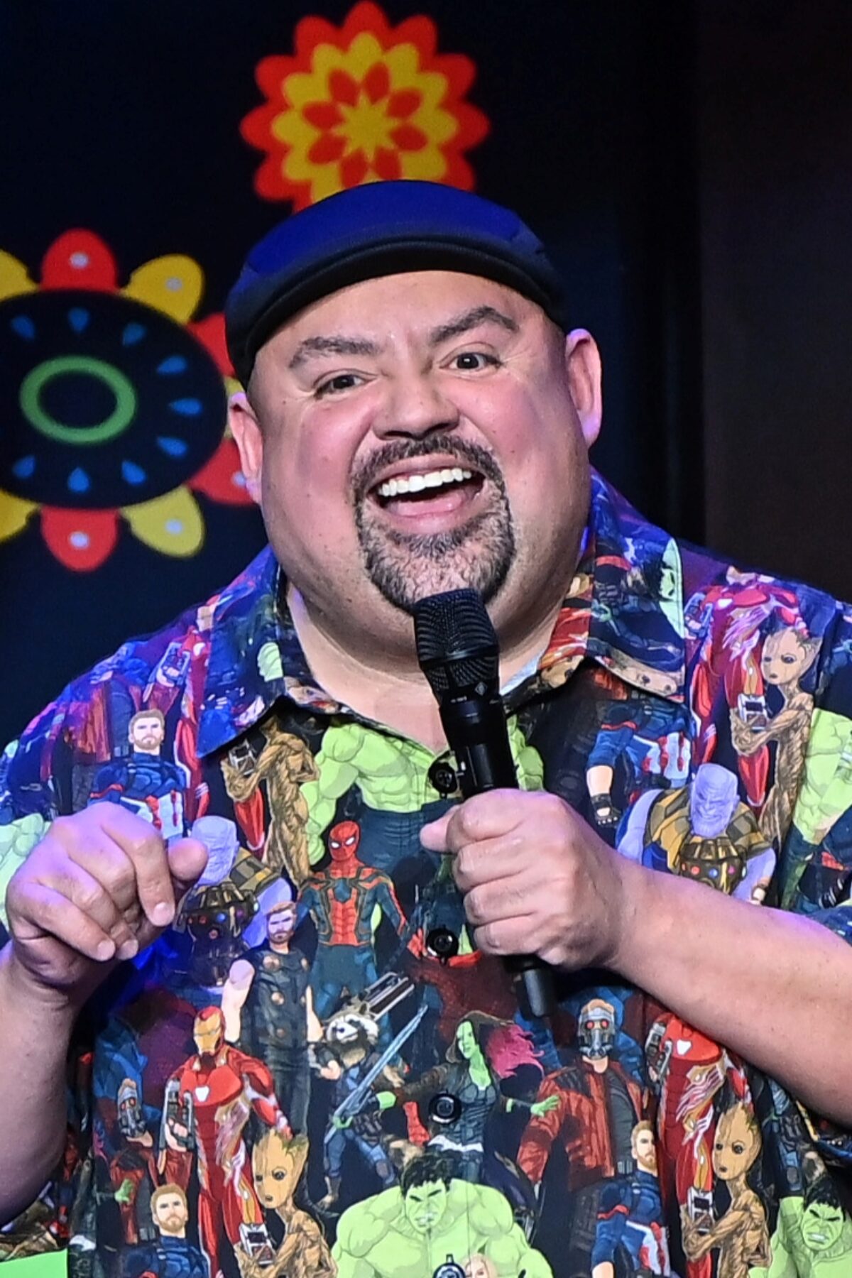 ATLANTA, GEORGIA - DECEMBER 02: Comedian Gabriel ‘Fluffy’ Iglesias performs onstage at State Farm Arena on December 02, 2021 in Atlanta, Georgia. (Photo by Paras Griffin/Getty Images)