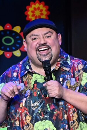 ATLANTA, GEORGIA - DECEMBER 02: Comedian Gabriel ‘Fluffy’ Iglesias performs onstage at State Farm Arena on December 02, 2021 in Atlanta, Georgia. (Photo by Paras Griffin/Getty Images)
