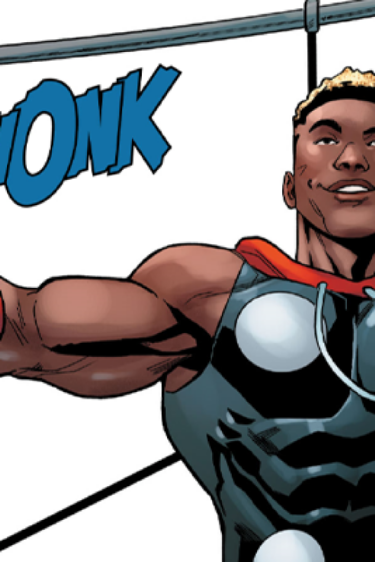 Source: What If… Miles Morales Vol. 1 #4 “What if…Mile Morales became Thor?” (2022), Marvel Comics. Words by Yehudi Mercado, art by Luigi Zagaria and Chris Sotomayor.