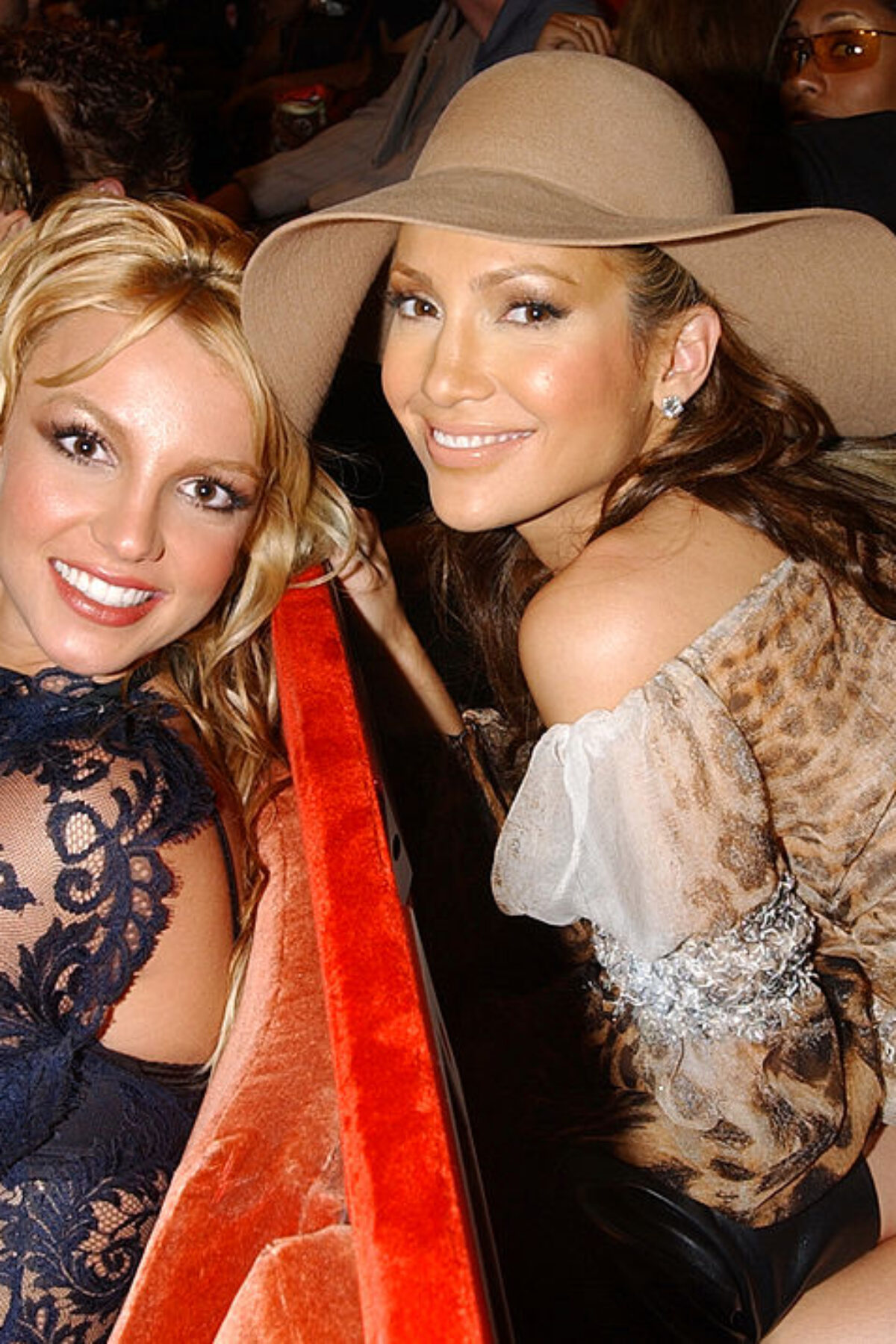 Britney Spears and Jennifer Lopez (Photo by Kevin Mazur/WireImage)