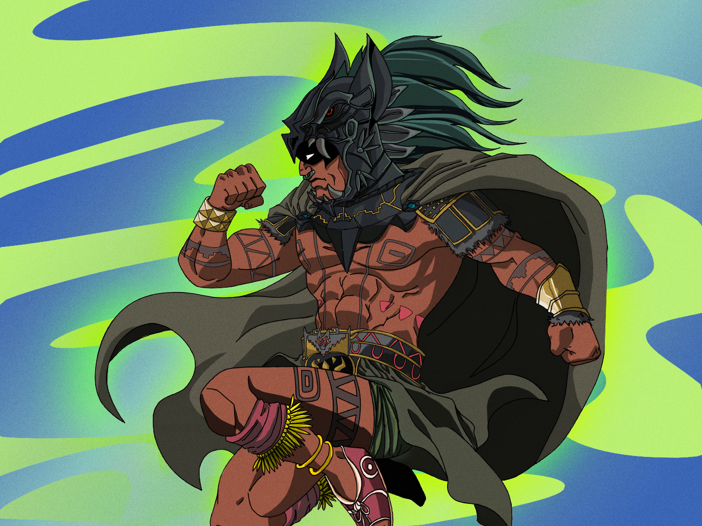 Artist Jesus Rodriguez Goes Viral for Aztec Versions of Pop Culture Icons  Like Batman & More