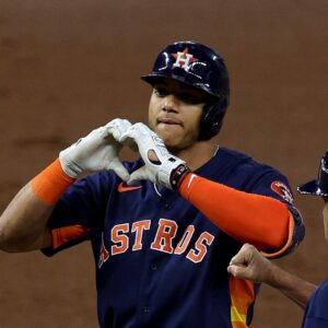 Jeremy Peña Astros Embroidery, Heart Hands Houston Embroidery