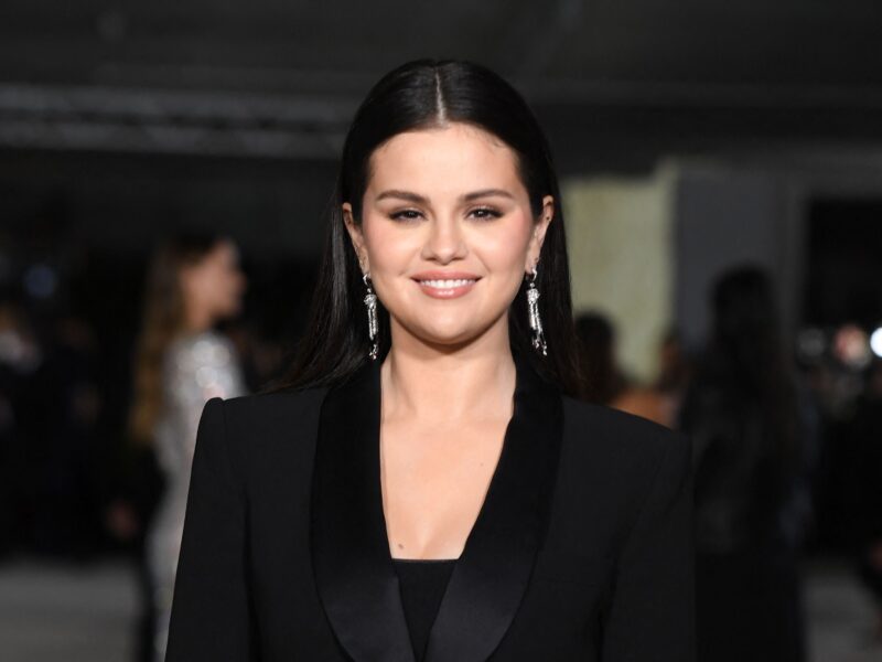 US actress Selena Gomez arrives for the 2nd Annual Academy Museum Gala at the Academy Museum of Motion Pictures in Los Angeles, October 15, 2022. (Photo by VALERIE MACON / AFP) (Photo by VALERIE MACON/AFP via Getty Images)_Body Image