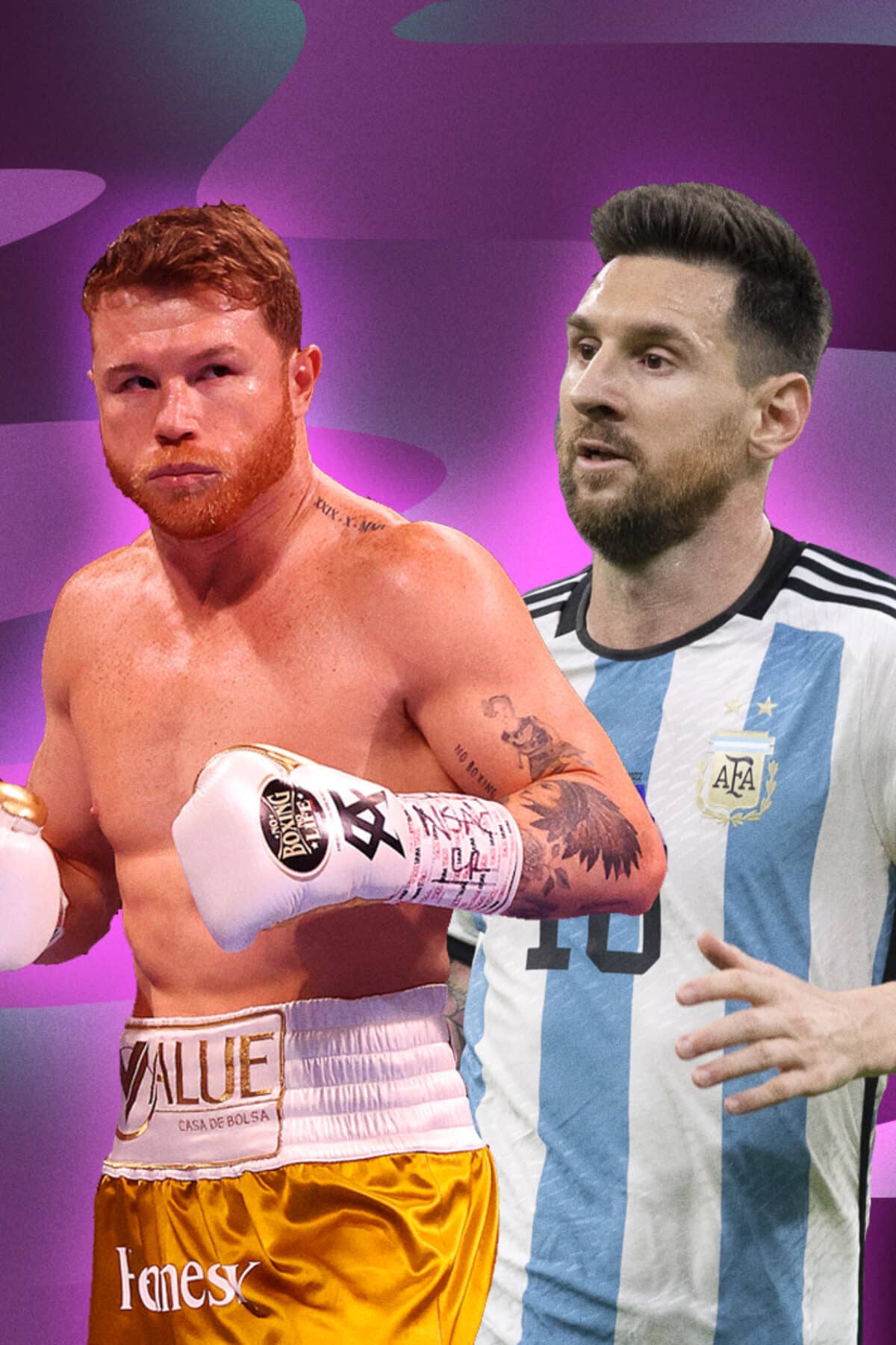 Canelo and Lionel Messi