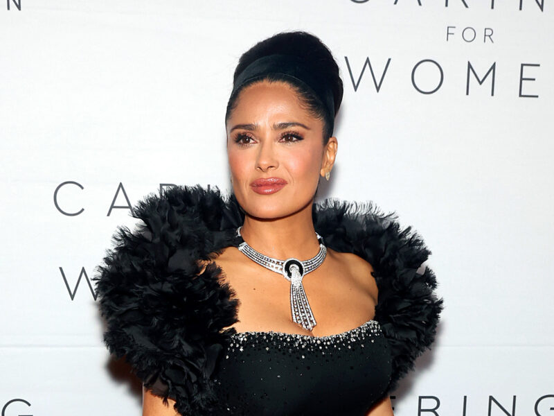 NEW YORK, NEW YORK - SEPTEMBER 15: Salma Hayek Pinault attends as the Kering Foundation hosts first-ever Caring For Women Dinner on September 15, 2022 in New York City. (Photo by Monica Schipper/Getty Images for The Kering Foundation)