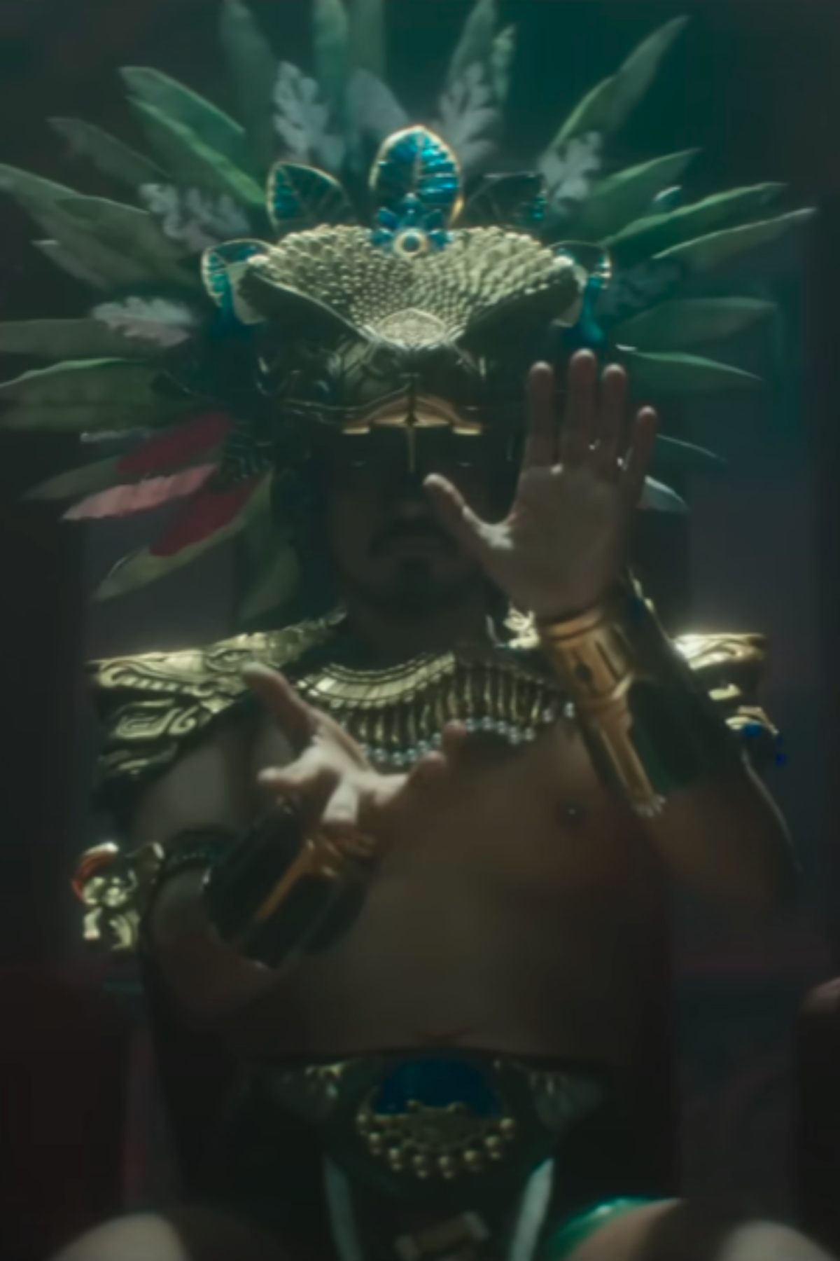 Tenoch Huerta as Namor in Black Panther Wakanda Forever Doing Liik'ik Talokan