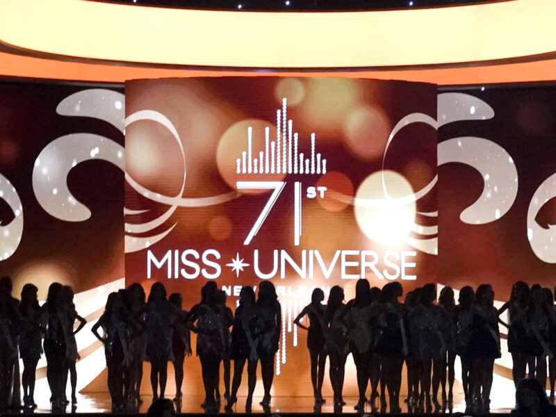 Contestants take part of the 71st Miss Universe competition at the New Orleans Ernest N. Morial Convention Center in New Orleans, Louisiana on January 14, 2023. (Photo by TIMOTHY A. CLARY / AFP) (Photo by TIMOTHY A. CLARY/AFP via Getty Images)