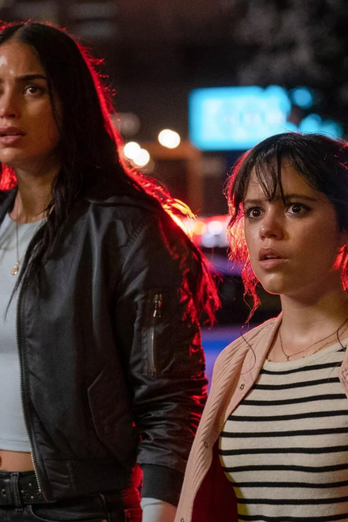 Melissa Barrera and Jenna Ortega in Scream 6 from Paramount Pictures