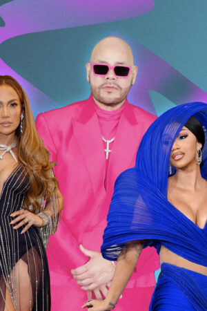 Jennifer Lopez, Fat Joe, and Cardi B fashion at the 2023 Grammy Awards