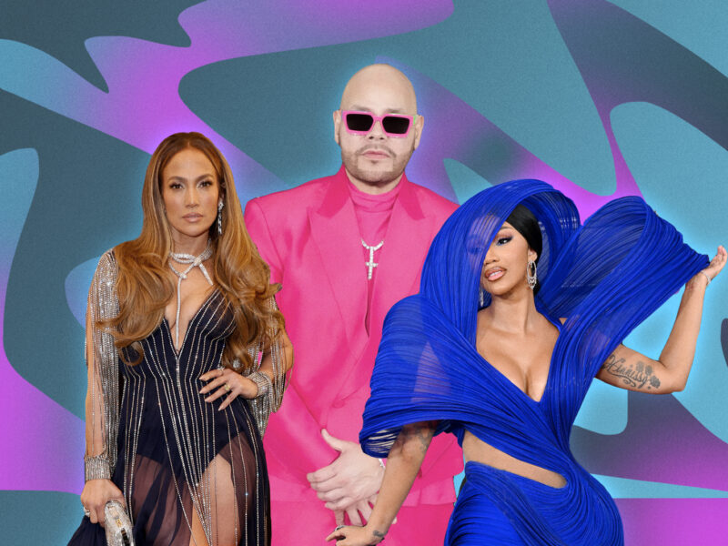 Jennifer Lopez, Fat Joe, and Cardi B fashion at the 2023 Grammy Awards