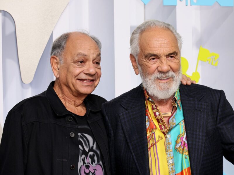 NEWARK, NEW JERSEY - AUGUST 28: (L-R) Cheech and Chong attend the 2022 MTV VMAs at Prudential Center on August 28, 2022 in Newark, New Jersey. (Photo by Dia Dipasupil/Getty Images)
