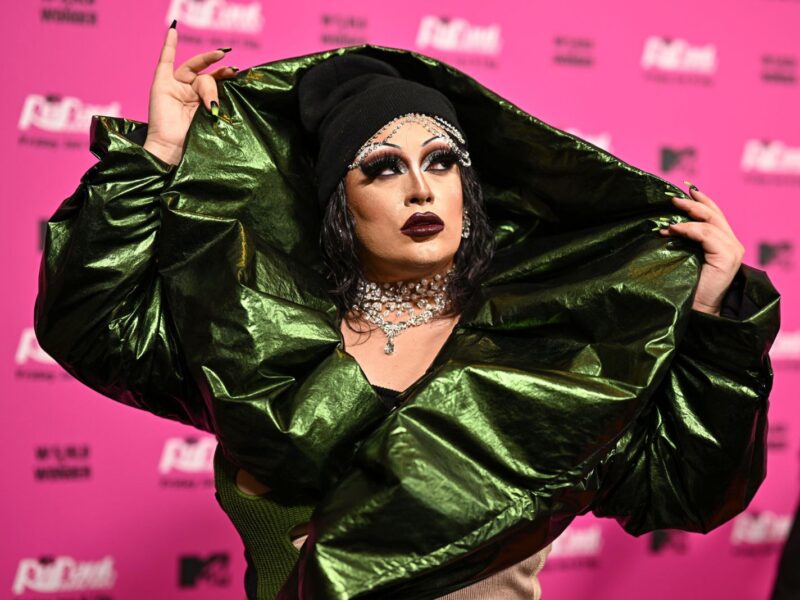 NEW YORK, NEW YORK - JANUARY 05: Salina EsTitties attends the RuPaul's Drag Race Season 15 + MTV Premiere Screening and Red Carpet Event on January 05, 2023 in New York City. (Photo by Dave Kotinsky/Getty Images for Paramount+)