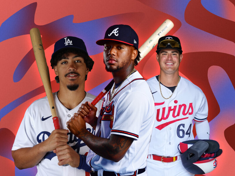 Miguel Vargas, Ronald Acuña Jr. and Jose Miranda for 2023 Latino MLB player list