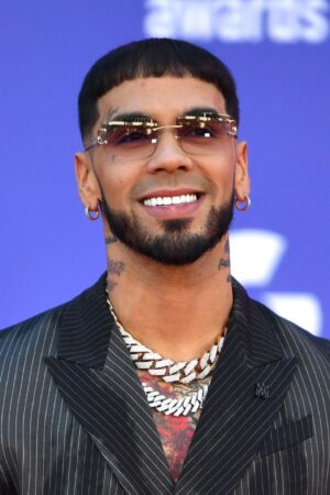 LAS VEGAS, NEVADA - APRIL 20: Anuel AA attends the 2023 Latin American Music Awards at MGM Grand Garden Arena on April 20, 2023 in Las Vegas, Nevada. (Photo by Denise Truscello/WireImage)